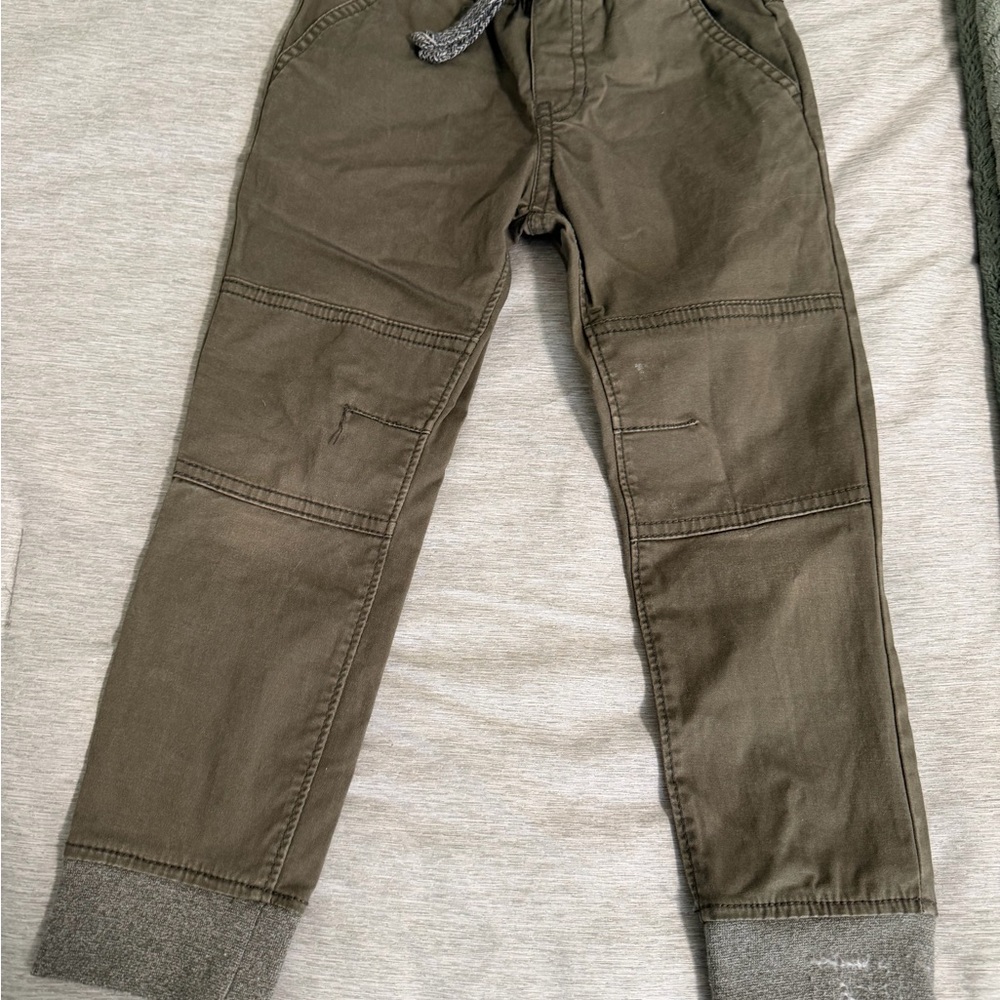 Cat & Jack Kids Joggers - Olive and Gray - Picture 5 of 7